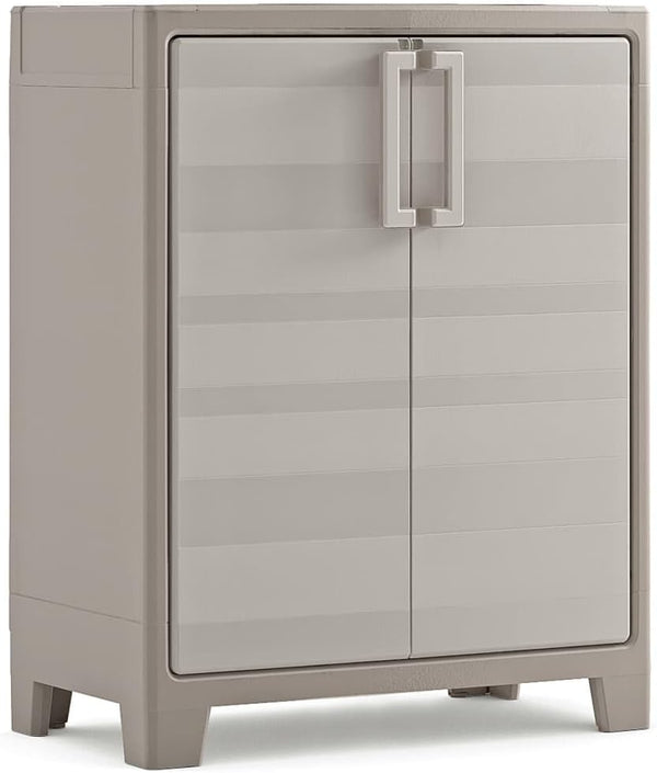 Armoire 2 étagères 80x44x100 cm Keter Gulliver Basso XL Sable et Beige sconto