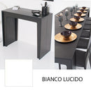 Consolle Tavolo Allungabile 42/302 Cm Bianco Lucido Groupdesign Arlecchino