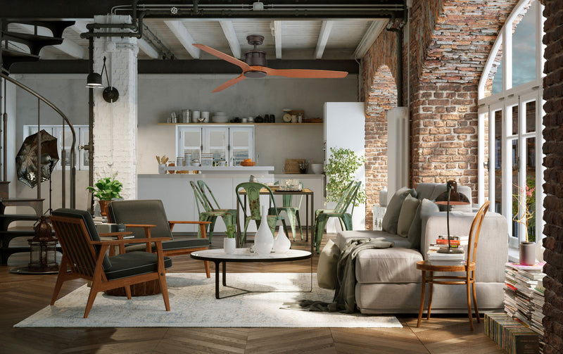 Ventilatore da Soffitto con 3 Pale in Abs Ø152 cm 3 Velocità Martec Governor Bianco