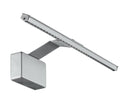 Applique Minimal Alluminio Silver Lampada Bagno Led 5 watt Luce Calda