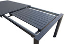 Tavolo Allungabile Houston 160/240x100x74 h cm in Alluminio Antracite