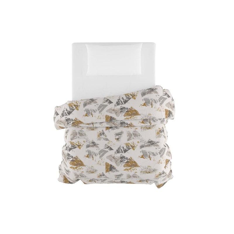 Trapunta Invernale Stampata in Microfibra 200gr Double Face Urban Giallo Varie Misure