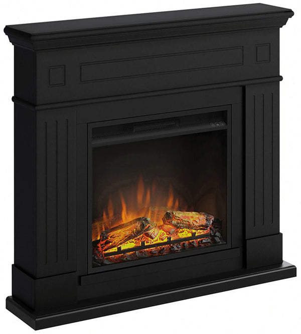 Cheminée Electrique De Sol Effet Flamme 1500W Tagu Larsen Noir sconto