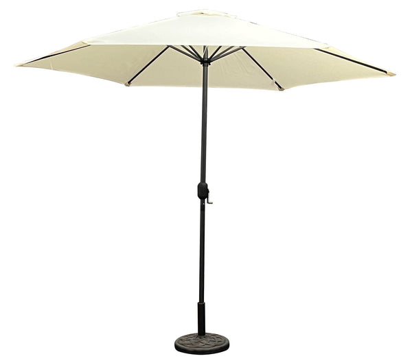 online Parasol de jardin Ø3x2,4 m Mât Acier Ø38 mm Housse Écru