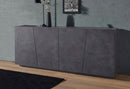 Credenza 4 Ante Battenti 200x43x86 cm Vega Ardesia