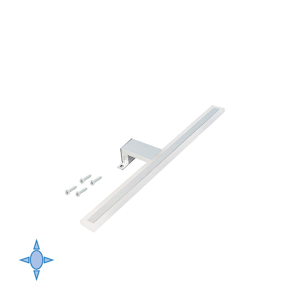 online Applique Led Emuca en Technoplastique et Aluminium pour Miroir Salle de Bain Sagitarius 300 - 450 mm H300
