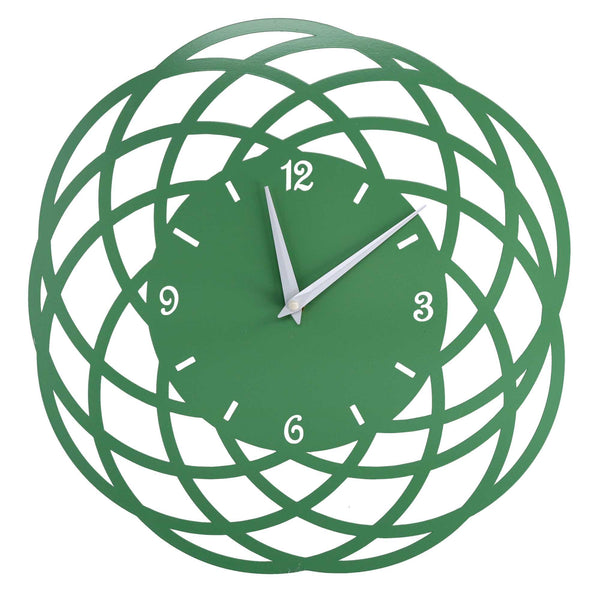 sconto Orologio da Parete Ø40xh2 cm in Metallo Verde