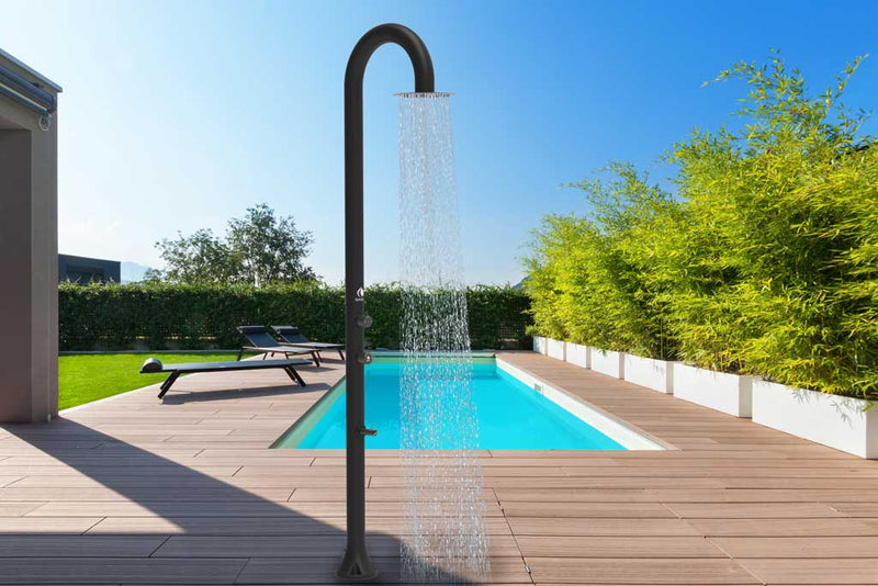 Doccia da Giardino Miscelatore e Lavapiedi Sined Luna Nera