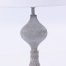 Lampada da Tavolo Ø23xH41 cm in Metallo Grigio