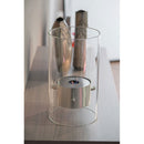 Camino a Bioetanolo da Tavolo 40x23 cm in Acciaio e Vetro Karlsen Murano