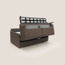 Divano Letto 3 Posti 189x96x96 cm Evans in Tessuto Marrone