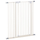 Cancelletto di Sicurezza per Cani 86x104,1 cm in Metallo e Plastica Bianco