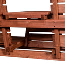 Panchina da Giardino 3 Posti Convertibile 160x70x85 cm  MechSeat Abete
