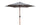 Parasol de jardin Ø3x2,4 m Mât Ø38 mm en Acier Effet Bois avec Revêtement Gris Tourterelle