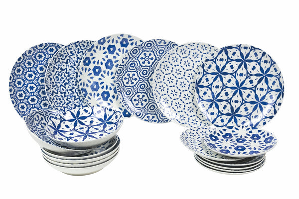 Service De Table 18 Pièces en Porcelaine 6 Places De Table Différentes VdE Tivoli 1996 Bodrum Foncé sconto