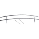 Barra Protettiva per Biocamini Semicircolari 9x50,5cm Flig Shield Argento