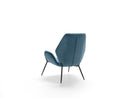 Poltrona da Salotto o da Camera Brandy 73x68x85 cm in Velluto Blu