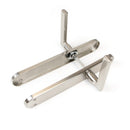 Maniglie Perth per Porta da Interno con Placca 43 x 250 mm Alluminio e Zama Nickel Satinato Emuca