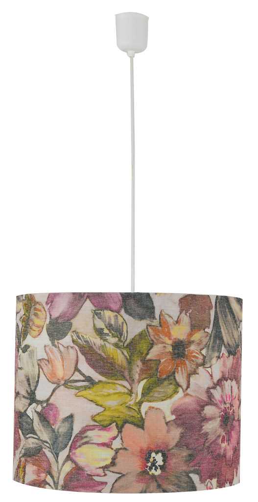 Lampadario in tessuto fantasia senza attacco cm Ø50xh40