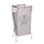 Panier à linge pliable en tissu de sac griscm 29x33,5xh66