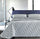 Cober Affi Graf Couvre-lit Jacquard teint en fil gris perle Différentes tailles