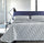 Cober Affi Graf Couvre-lit Jacquard teint en fil gris perle Différentes tailles