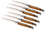 Set de 6 Couteaux à Steak Lame Dentée Manche Bois Steak Alps