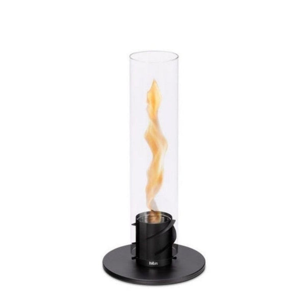 Lampe à Poser au Bioéthanol Ø12x54 cm en Acier Inoxydable Noir sconto