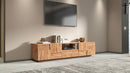 Mobile Tv 4 Anta 1 Cassetto e Ripiano a Giorno 220x44x46 cm Pongo 4A 1C Rovere Wotan  