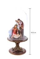 Natività con Cover H35 cm in Resina e Vetro