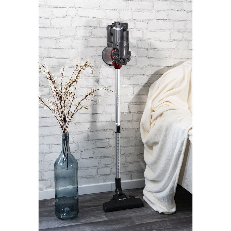 Aspirapolvere Ciclonico con Filo Scopa Elettrica 600W Kooper Airone 2.0 Grigio e Rosso