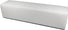 Banc en similicuir blanc Avalli 180x42x44 cm