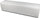Banc en similicuir blanc Avalli 180x42x44 cm