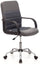 Chaise de bureau opérationnelle en similicuir et tissu gris doux