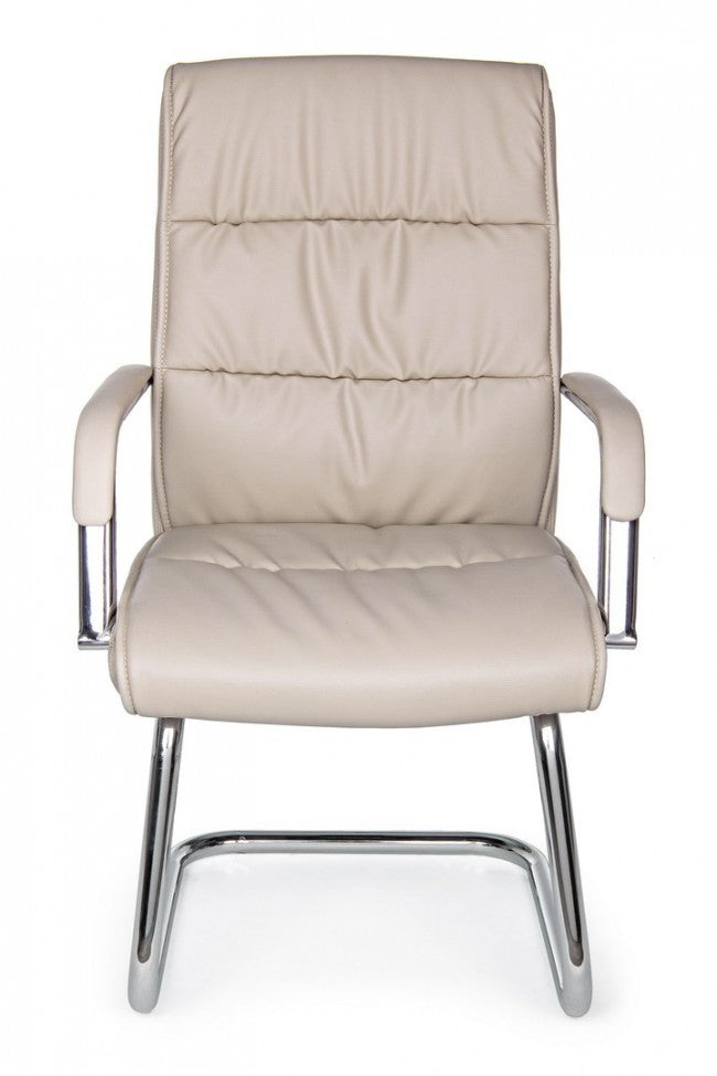 Set 2 Sedie Poltrone Attesa 58x60,5x101,5h cm da Ufficio Sydney Tortora 