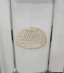 Lampadario in rattan naturale con attaccocm cm Ø50xh30,5
