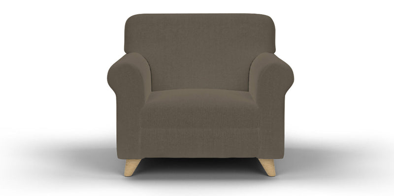 Copridivano Elasticizzato in Poliestere Tortora Varie Misure