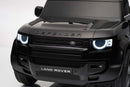 Macchina Elettrica per Bambini Licenza Land Rover Defender Small 12V con Telecomando Nero