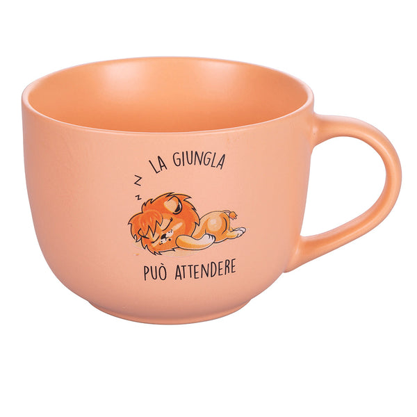 prezzo Tazza Ø11,5x9 cm in New Bone China VdE Tivoli 1996 Lazy "la giungla puo attendere"