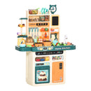 Cucina Giocattolo per Bambini 70x32x92,2cm in Polipropilene Beige e Verde