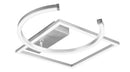 Plafoniera da Interno a LED SMD in Metallo Alluminio spazzolato