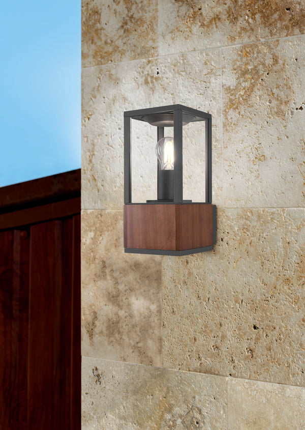 acquista Applique murale LED d'extérieur en bois naturel