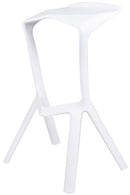 Sgabello da Bar Casa Cucina in Polipropilene Vandi Bianco