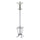Portemanteau Ø40xh180 cm en Métal Gris