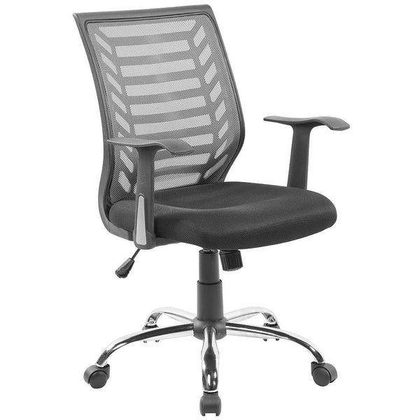 Fauteuil de bureau Task en tissu et résille Miami gris Tosini sconto