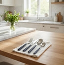 Servizio Set di Posate 24 pezzi in Acciaio Inox Eme Brio Blu 2