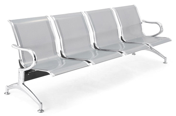 Tosini Banc de Bureau Gris pour Salle d'Attente 4 Places en Acier prezzo