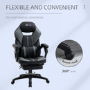 Sedia Poltrona Presidenziale da Ufficio 64x62x114-124 cm in Similpelle Nero