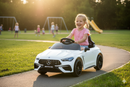 Macchina Elettrica per Bambini 12V Licenza Ufficiale Mercedes CLE53 Sedile in Pelle Bianco
