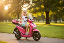 Scooter Elettrico per Bambini Licenza Ufficiale Honda SH125 12V con Ruote EVA e Sedile Pelle Rosa
